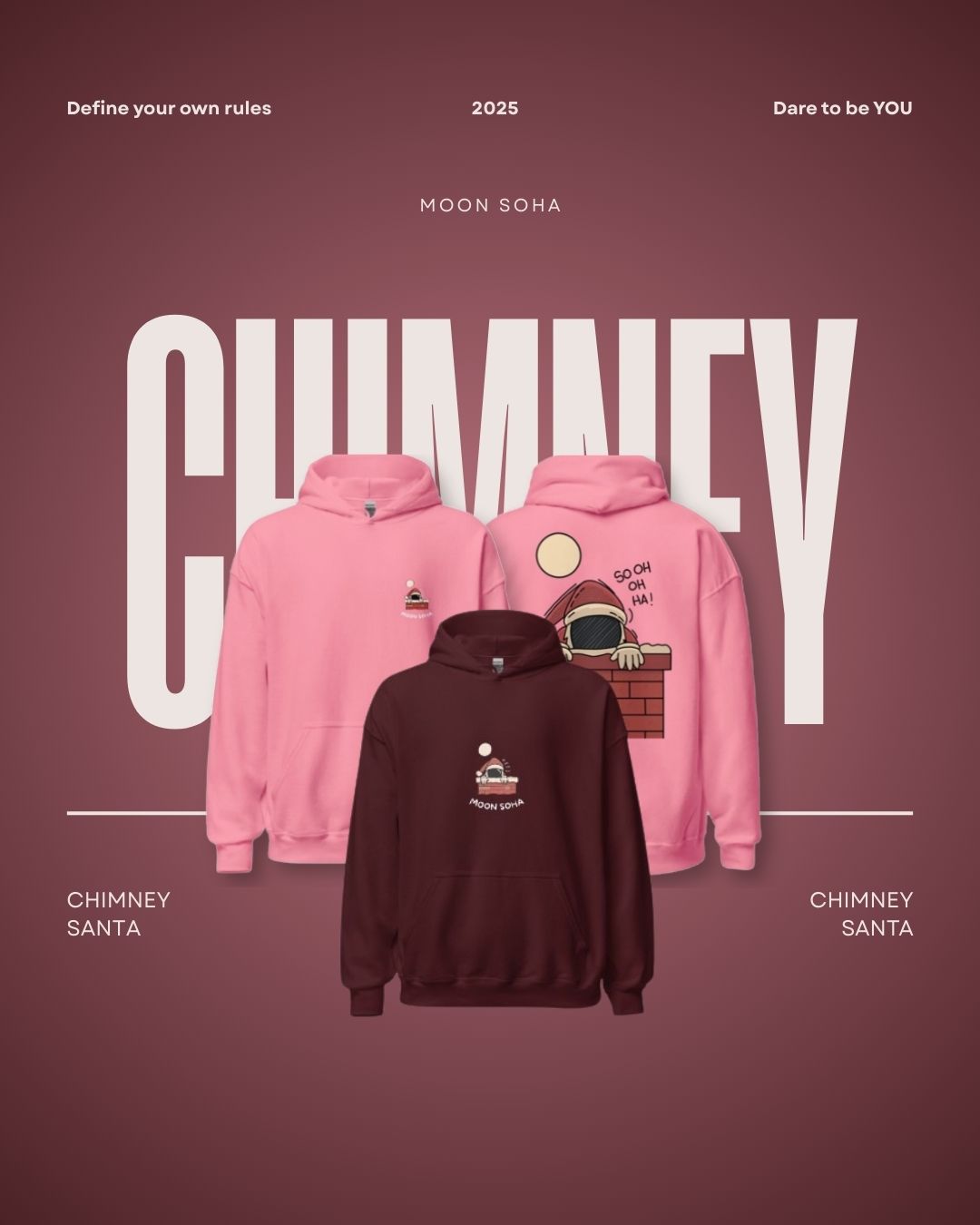 🌕 DAY 2 —  CHIMNEY SANTA: the sweatshirts that brings magic even before the 24th