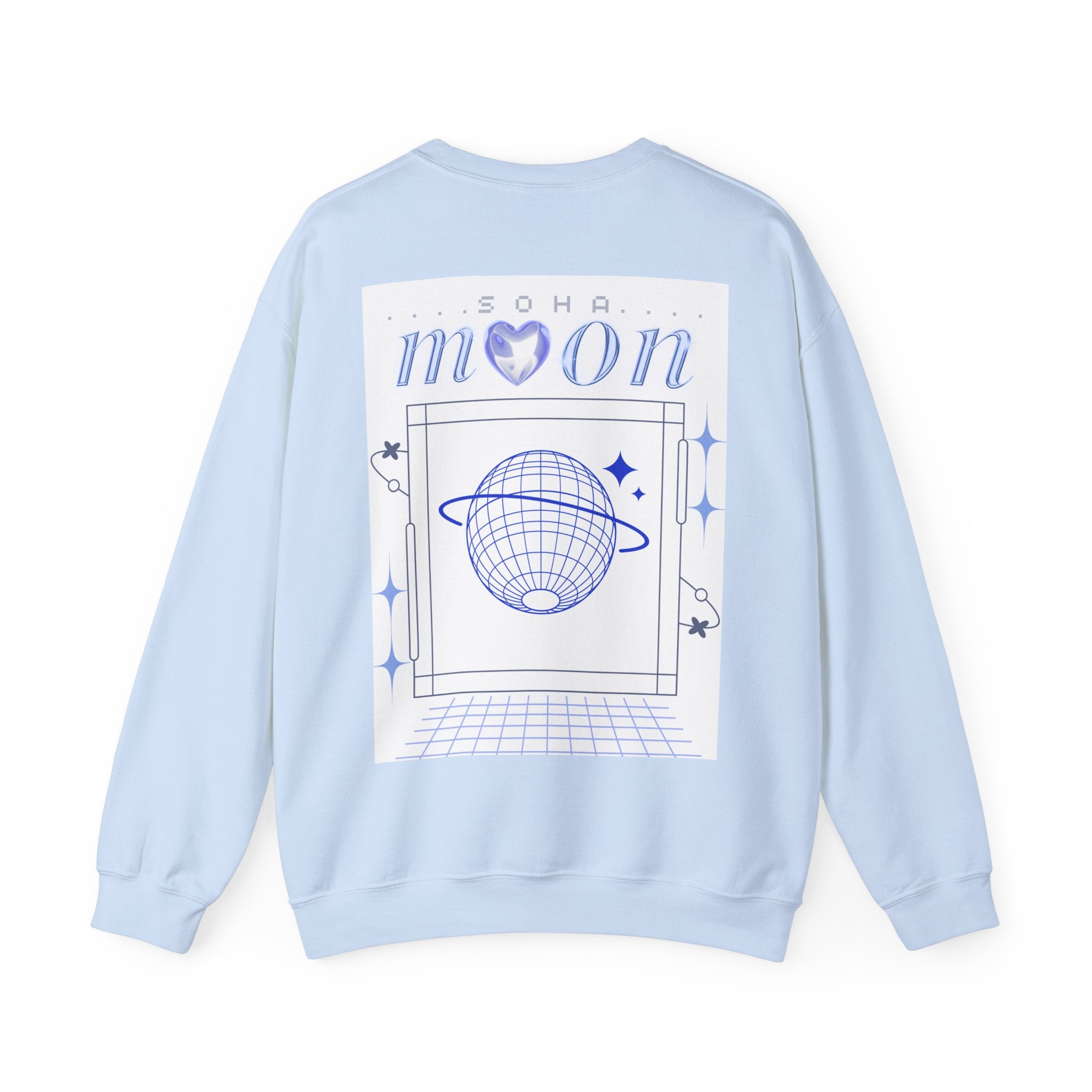 Sudadera con gráfico de luna (versión blanca)
