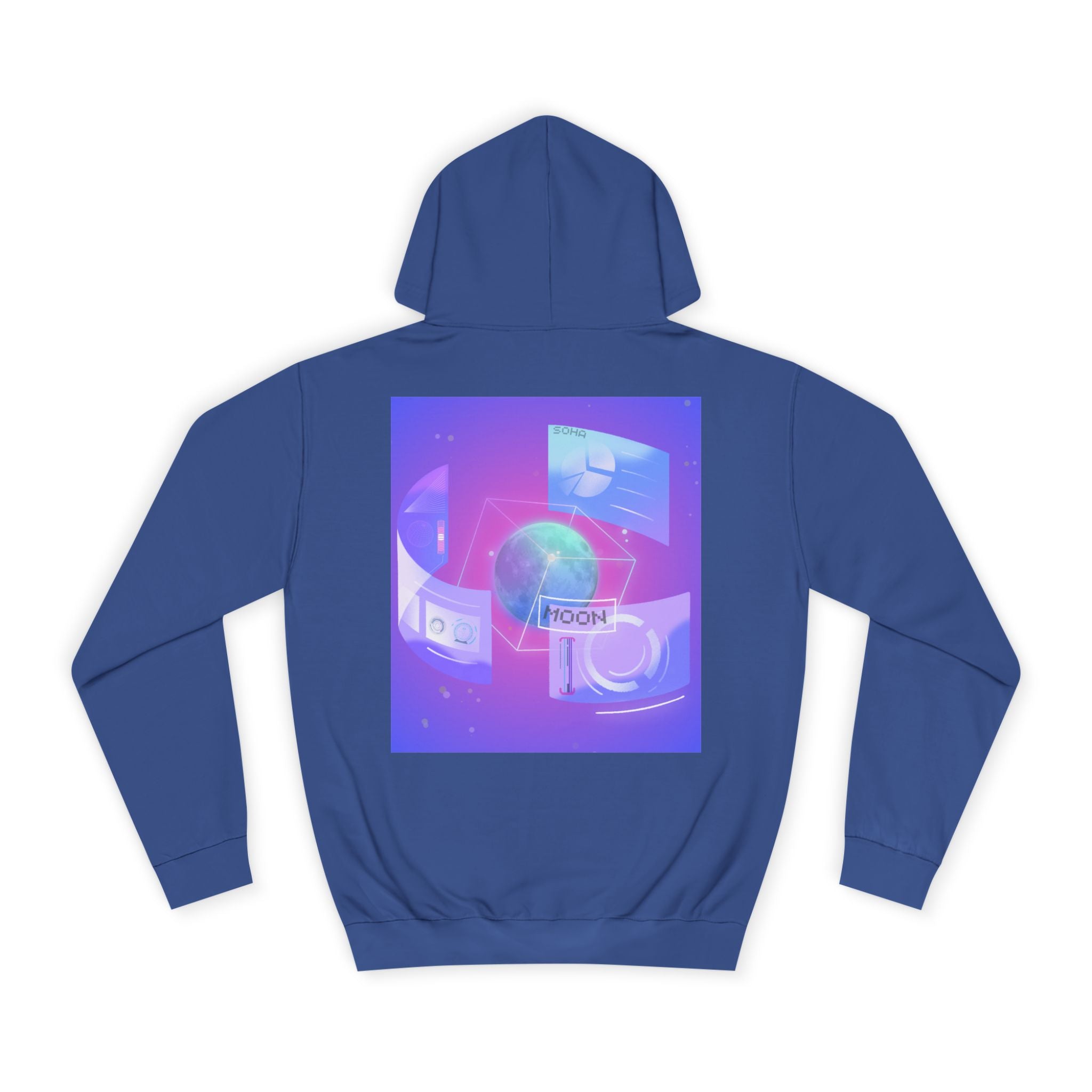 CELESTIAL VISION — Retro Vaporwave Moon Graphic Pullover | MOON SOHA