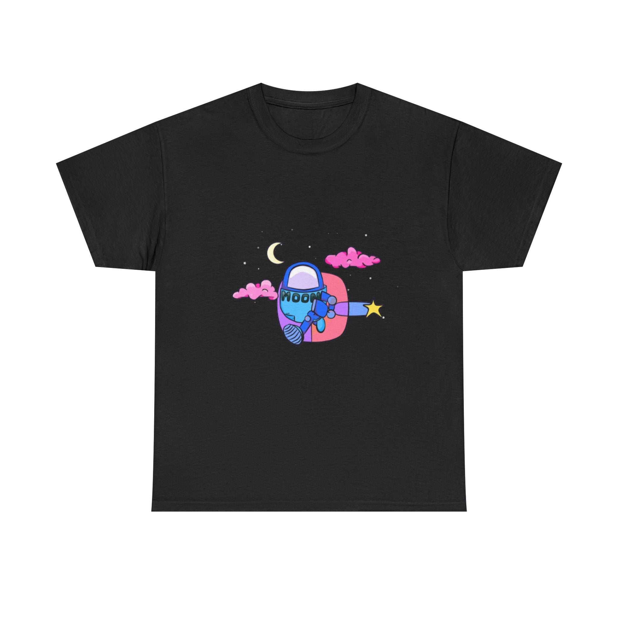 Blue Moonbot Graphic T-Shirt – Premium Minimalist Streetwear | MOON SOHA