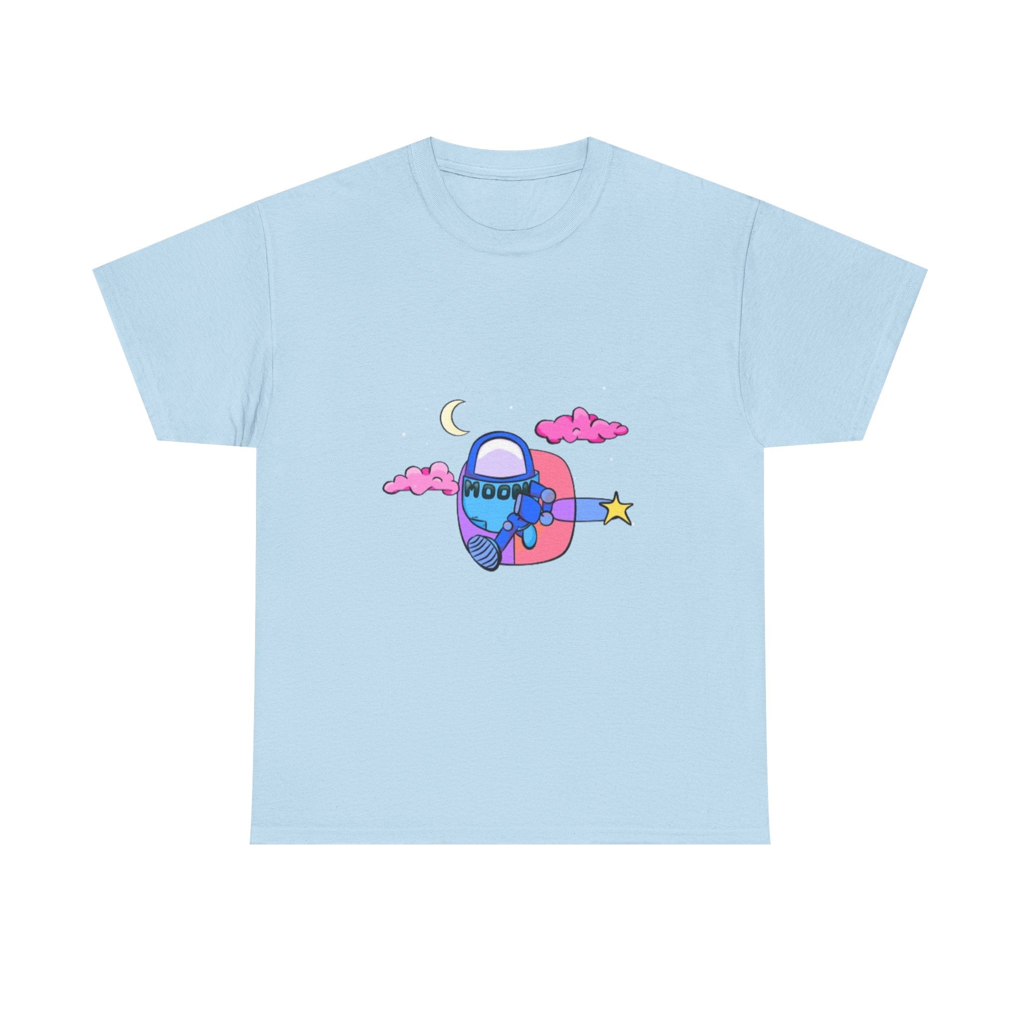 Blue Moonbot Graphic T-Shirt – Premium Minimalist Streetwear | MOON SOHA