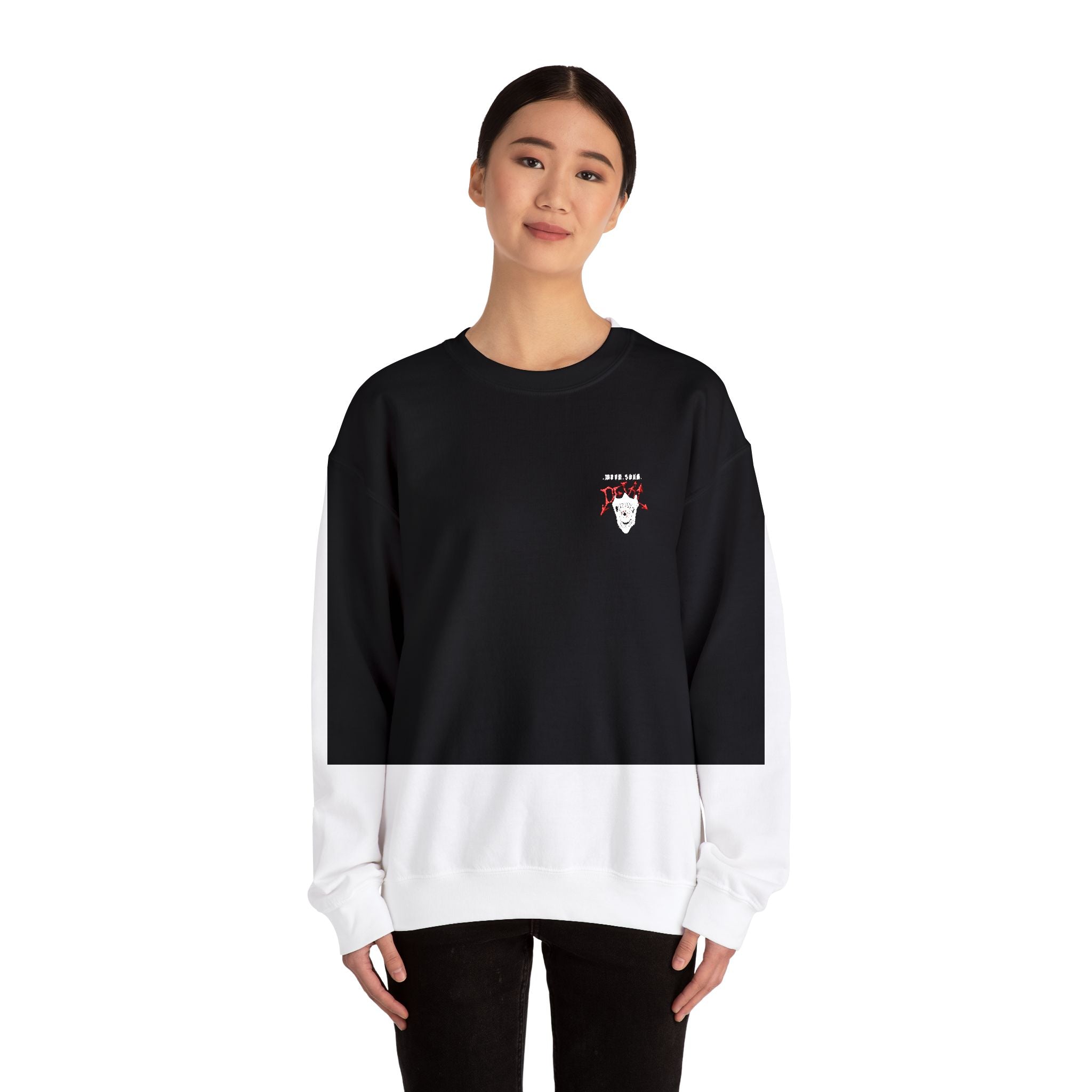 Devil Eye Embroidered Sweatshirt – Cozy Streetwear Pullover | MOON SOHA