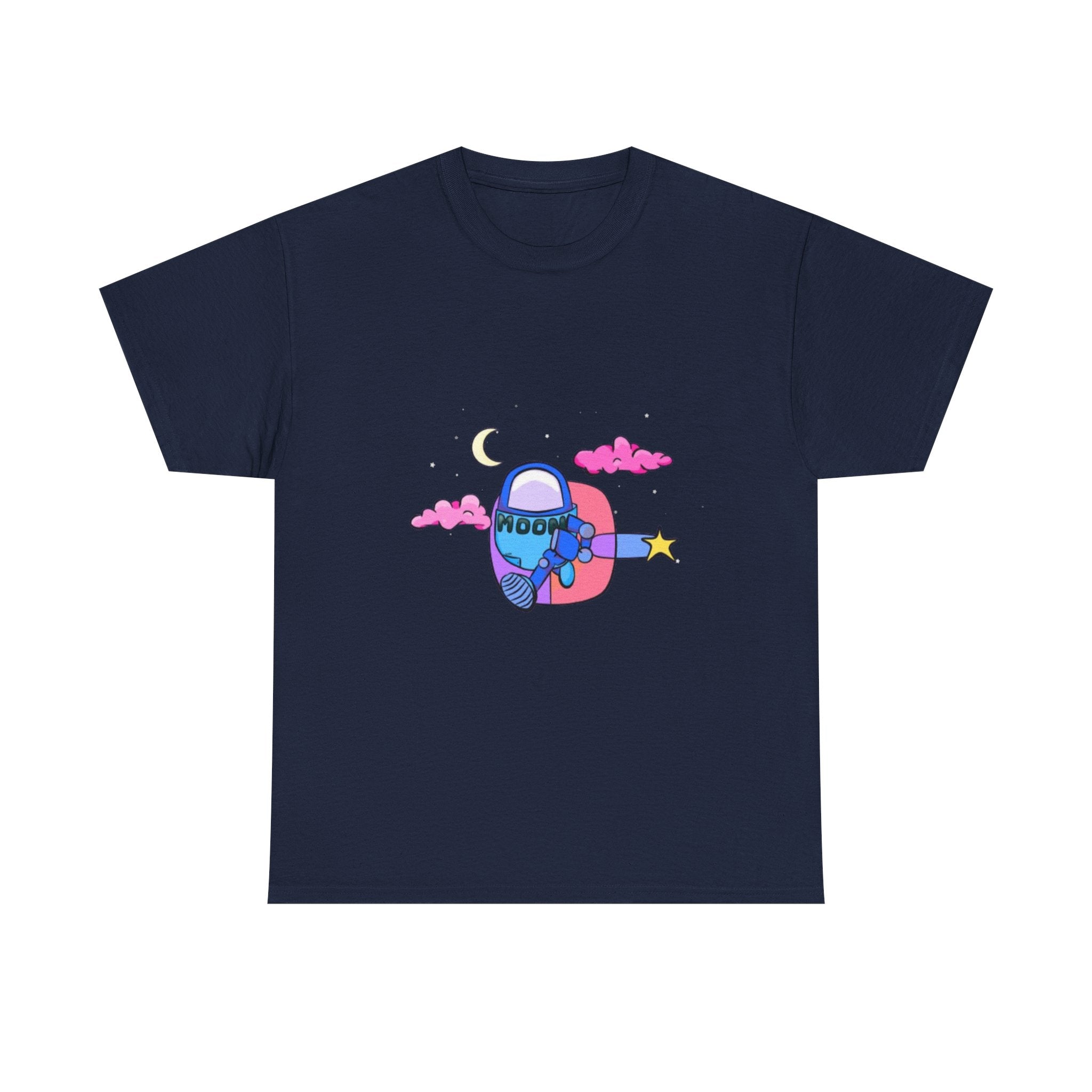 Blue Moonbot Graphic T-Shirt – Premium Minimalist Streetwear | MOON SOHA