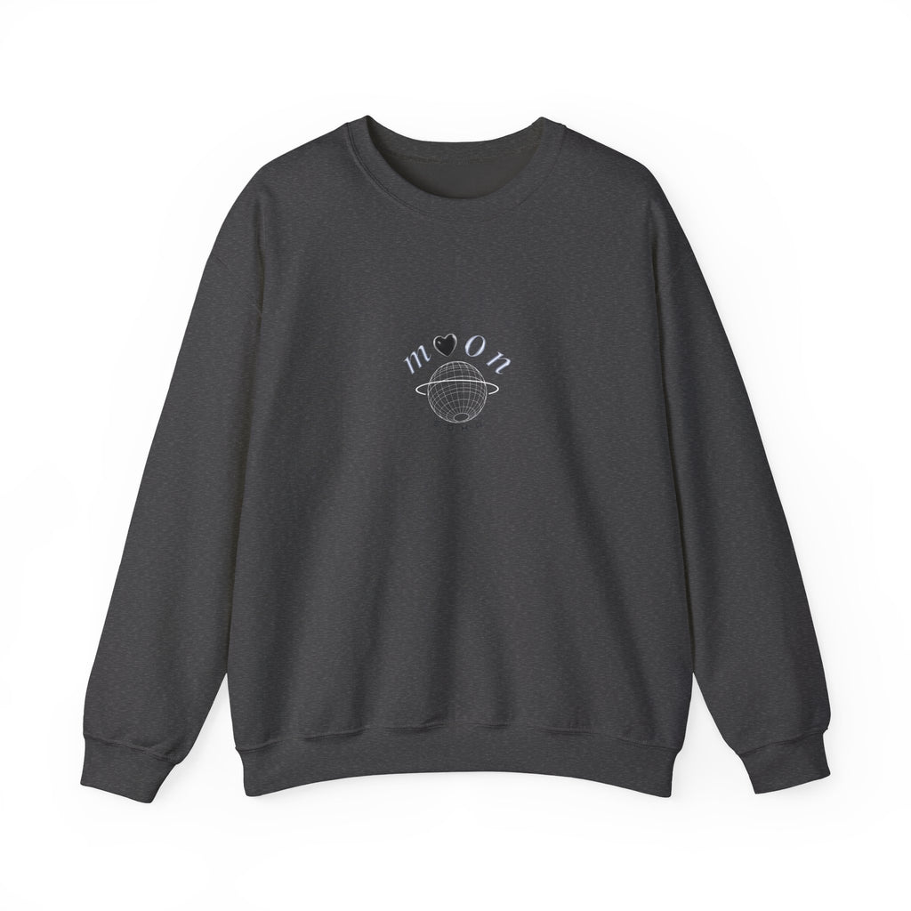 NEOLUNA Crewneck (BLACK) – Retro-Tech Celestial Sweatshirt | MOON SOHA