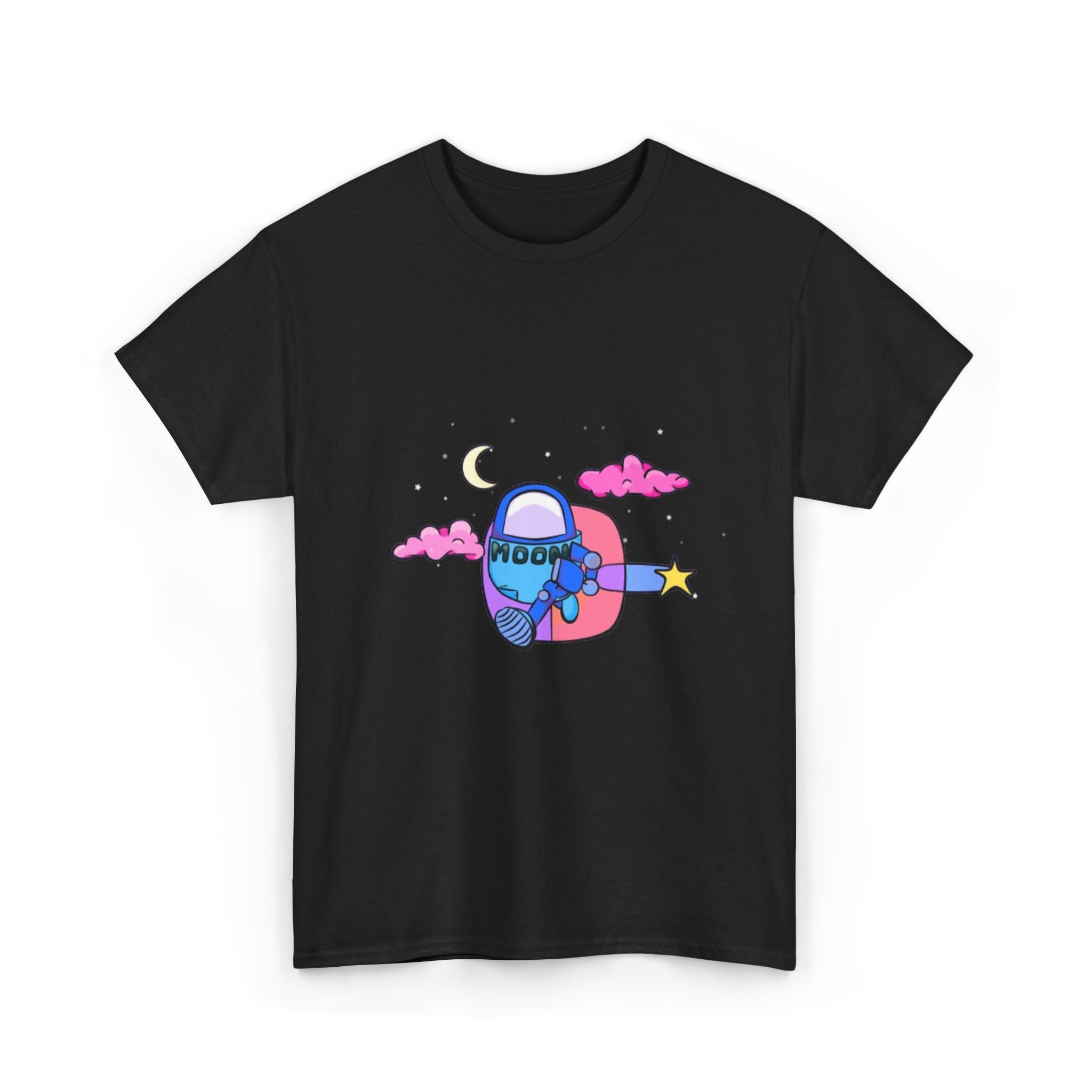 Blue Moonbot Graphic T-Shirt – Premium Minimalist Streetwear | MOON SOHA