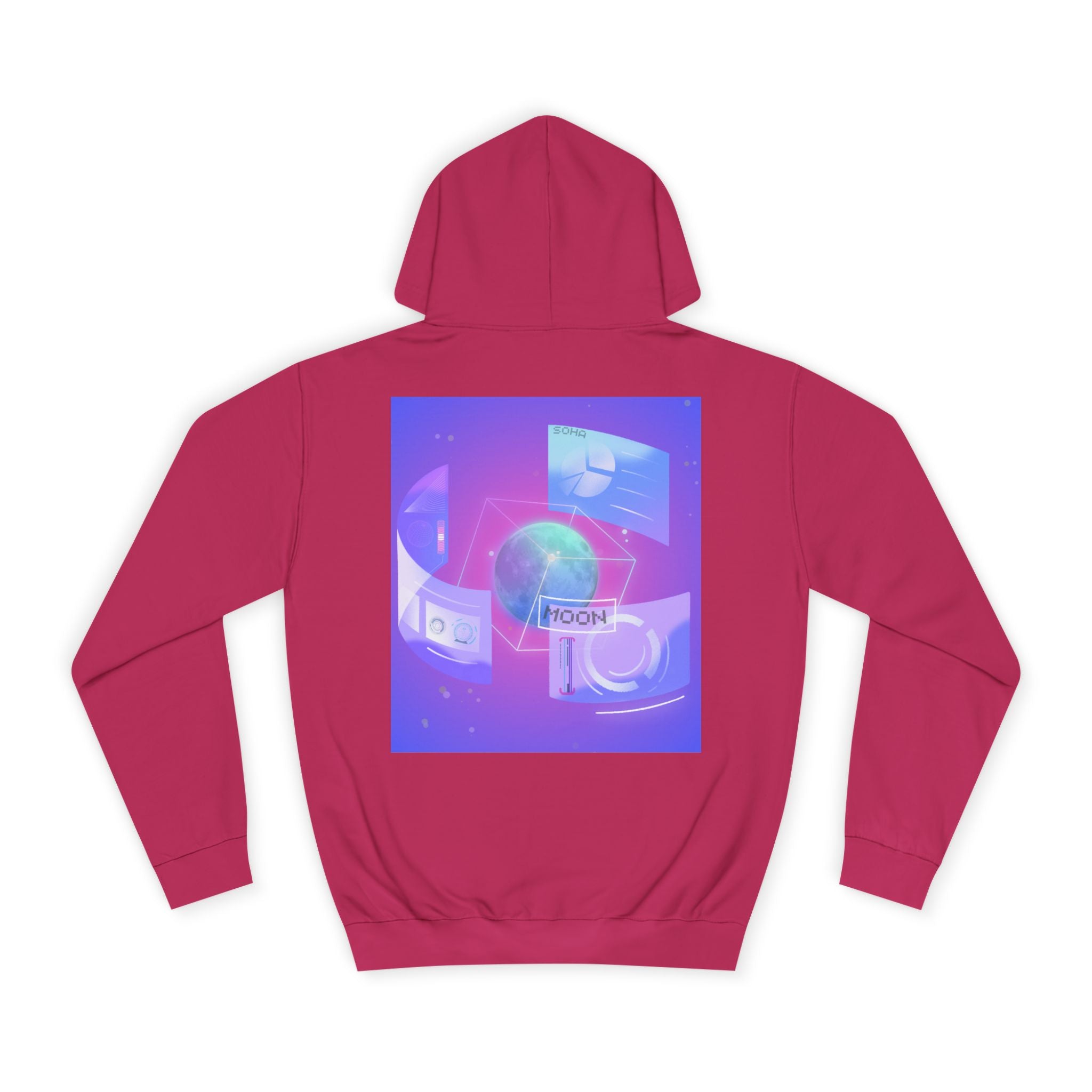 CELESTIAL VISION — Retro Vaporwave Moon Graphic Pullover | MOON SOHA