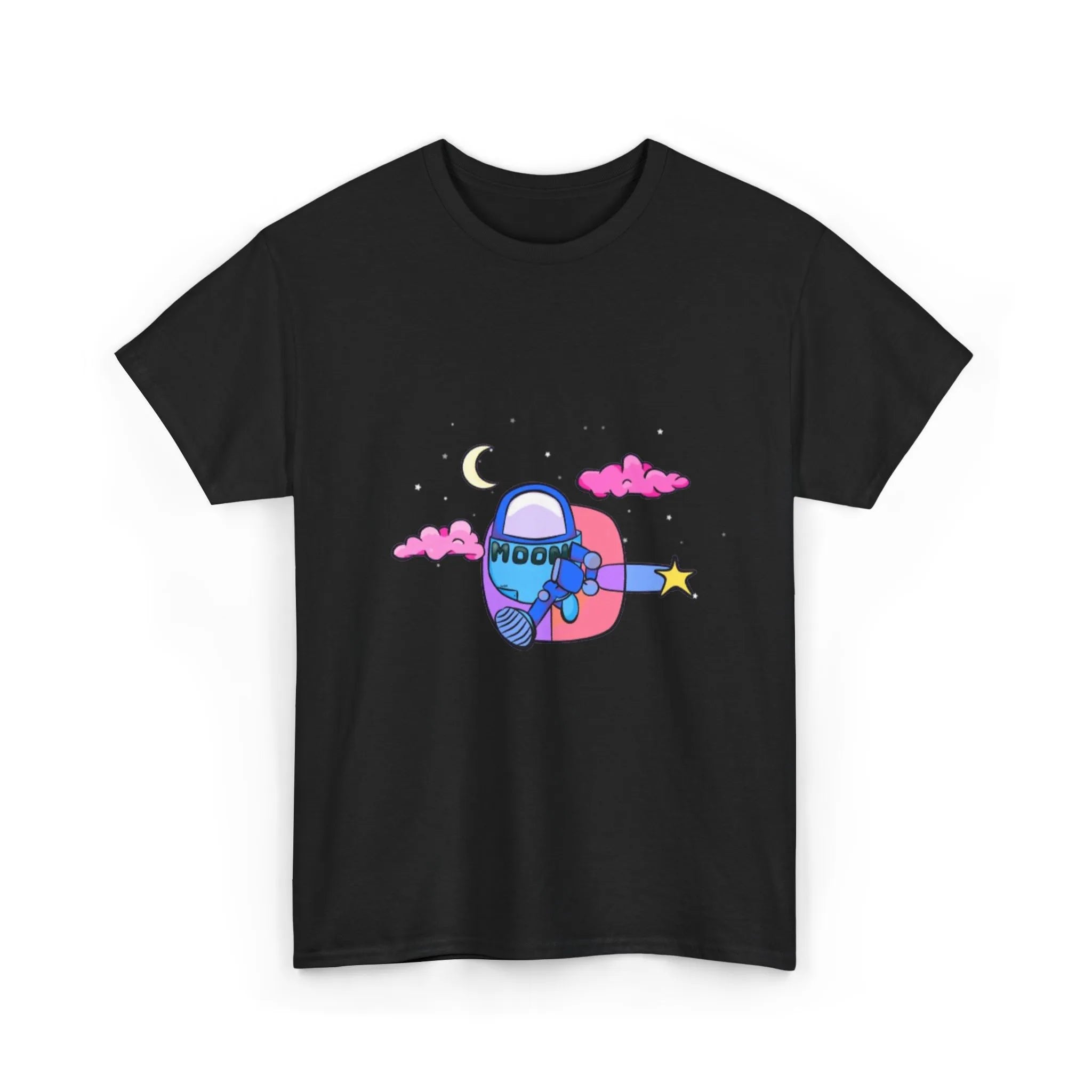 Blue Moonbot Graphic T-Shirt – Premium Minimalist Streetwear | MOON SOHA