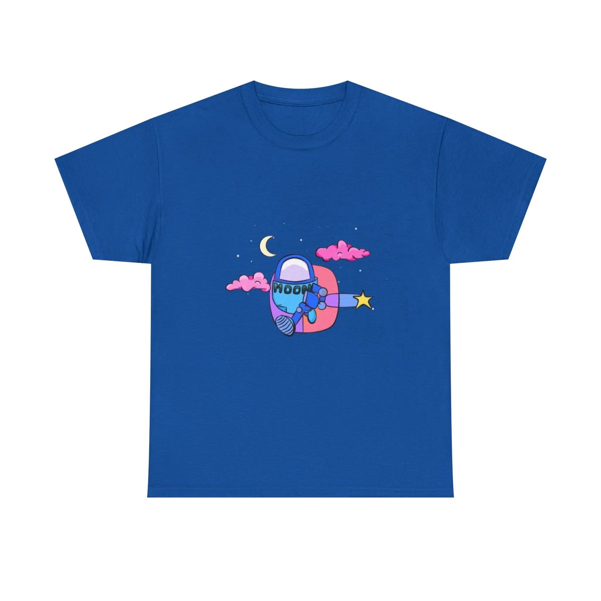 Blue Moonbot Graphic T-Shirt – Premium Minimalist Streetwear 