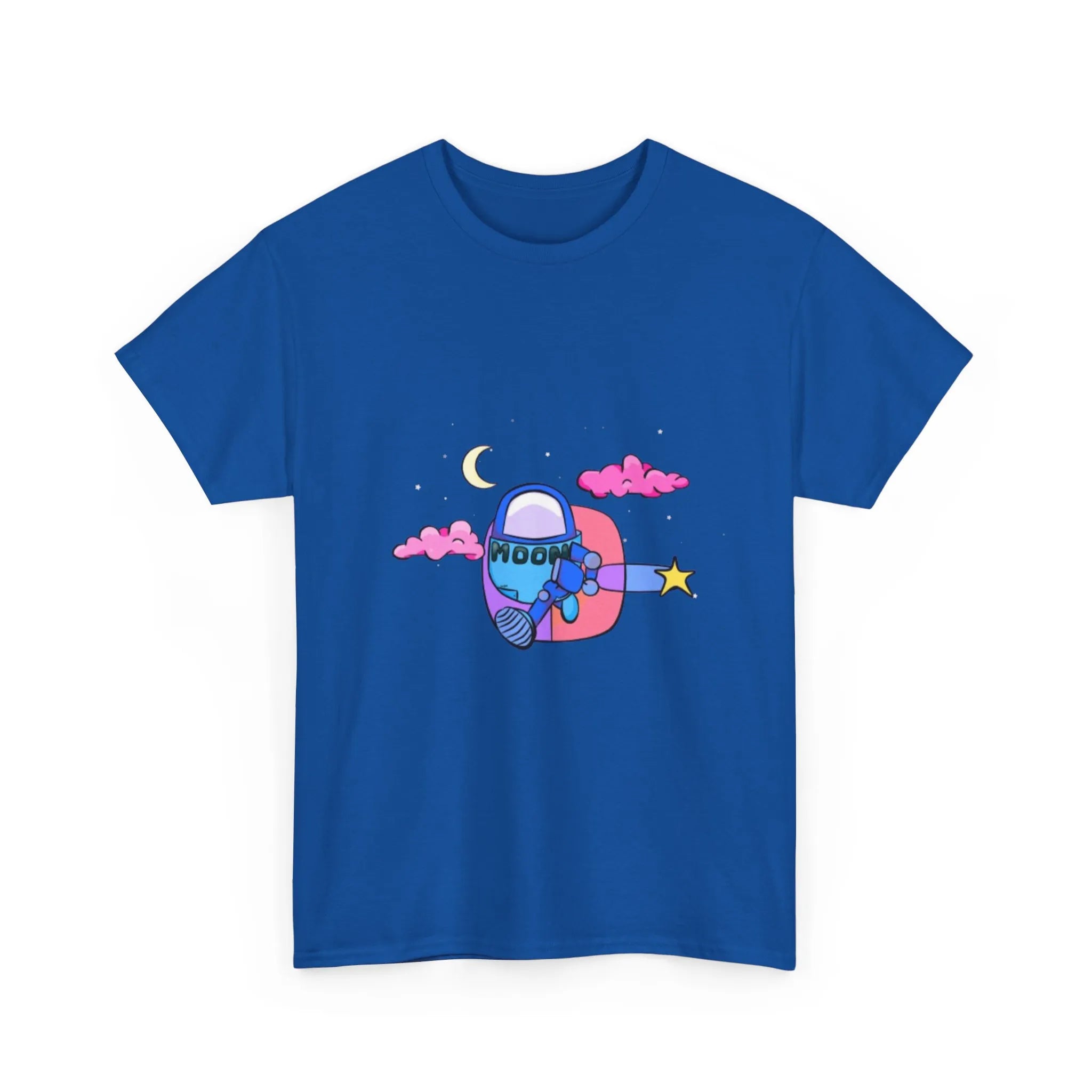 Blue Moonbot Graphic T-Shirt – Premium Minimalist Streetwear | MOON SOHA