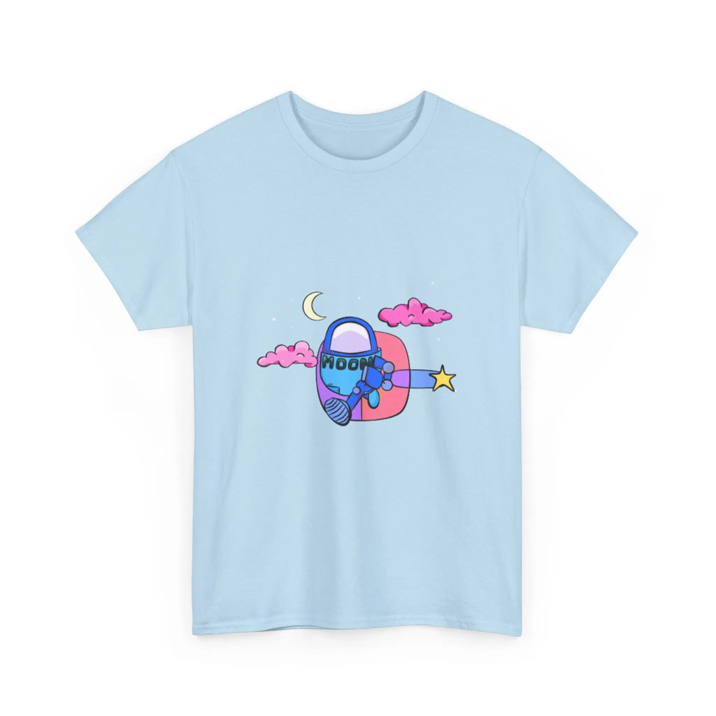 Blue Moonbot Graphic T-Shirt – Premium Minimalist Streetwear | MOON SOHA
