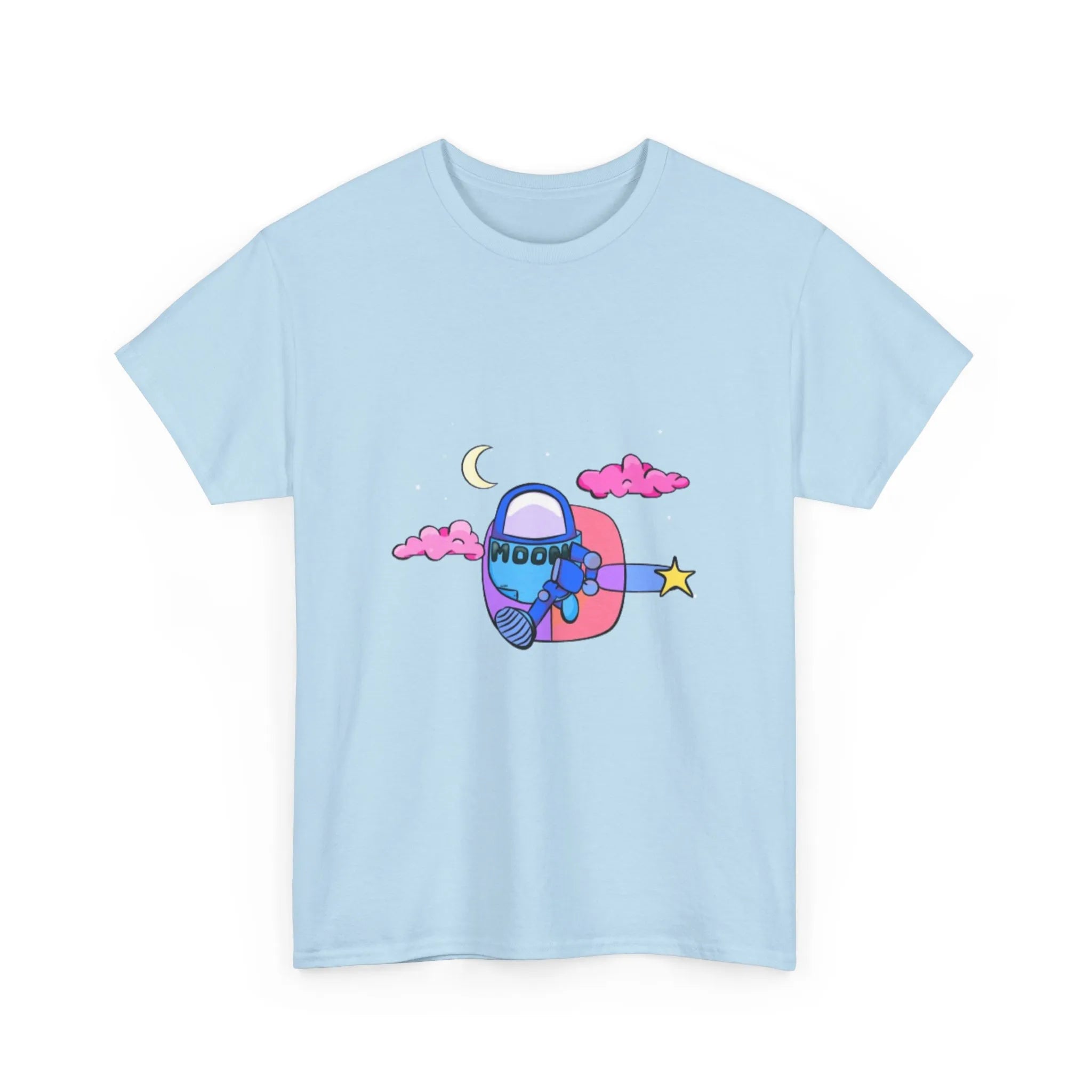 Blue Moonbot Graphic T-Shirt – Premium Minimalist Streetwear | MOON SOHA