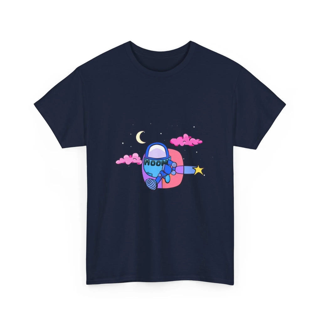Blue Moonbot Graphic T-Shirt – Premium Minimalist Streetwear | MOON SOHA