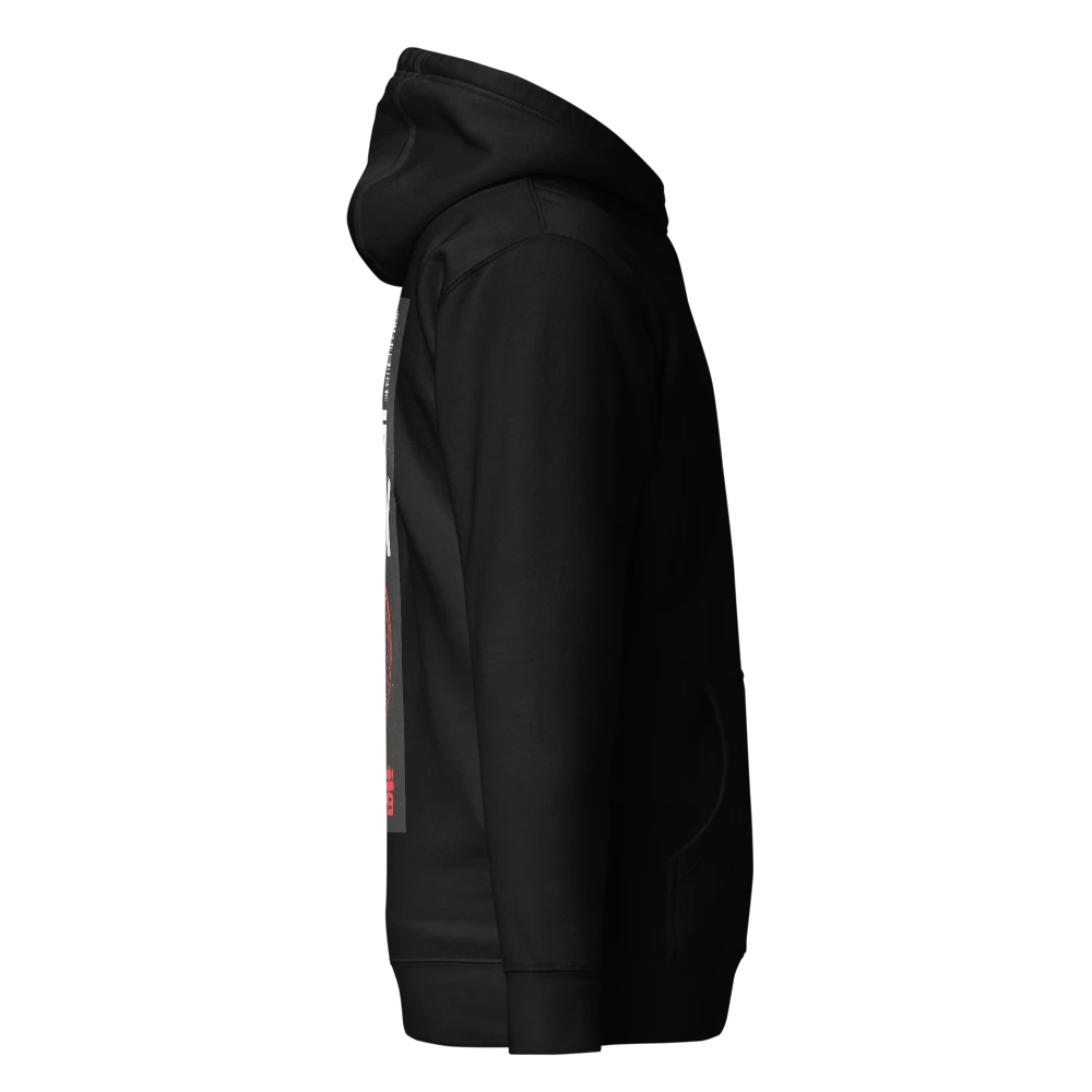 Black hoodie on a white background