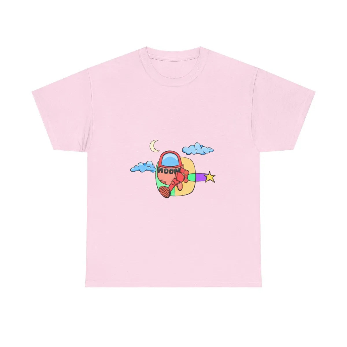 Red Moonbot Graphic T-Shirt – Premium Minimalist Streetwear | MOON SOHA