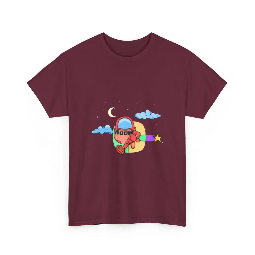 Red Moonbot Graphic T-Shirt – Premium Minimalist Streetwear | MOON SOHA