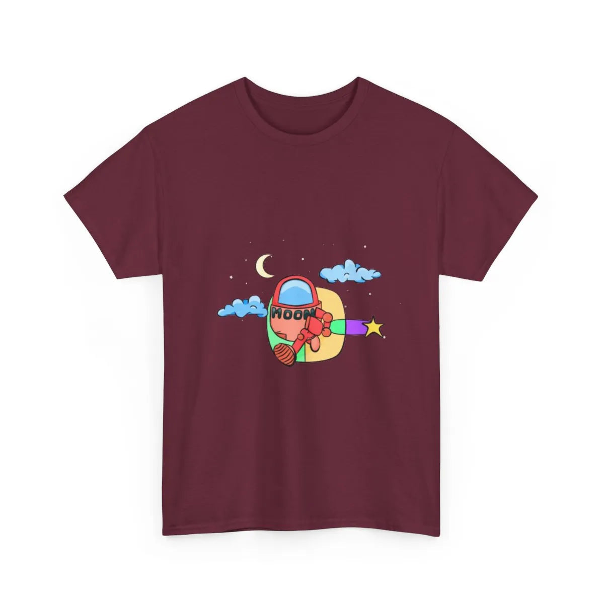 Red Moonbot Graphic T-Shirt – Premium Minimalist Streetwear | MOON SOHA