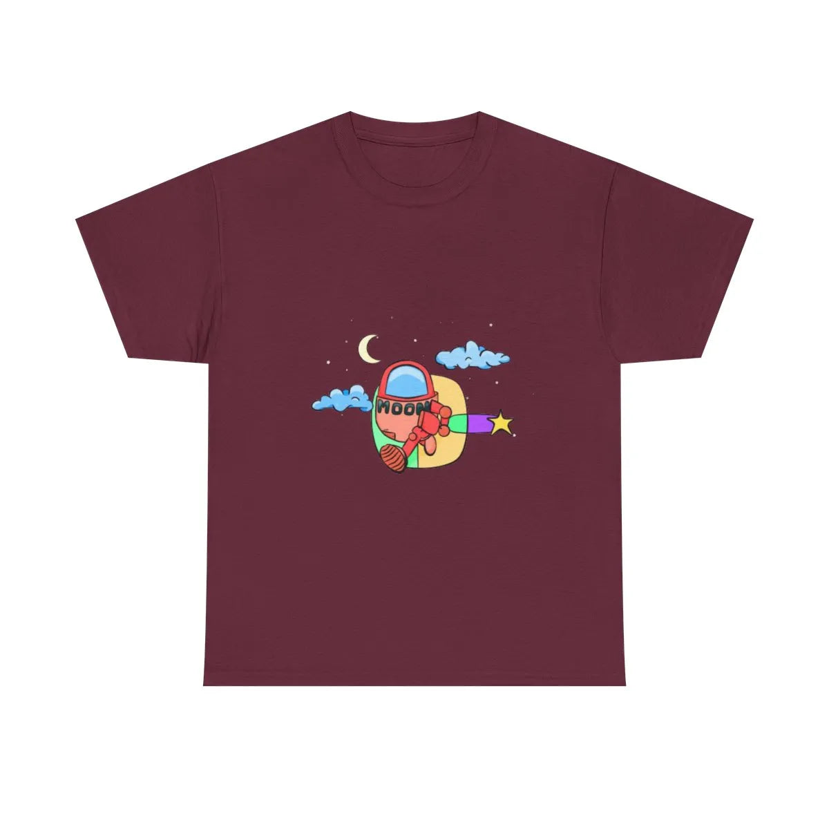 Red Moonbot Graphic T-Shirt – Premium Minimalist Streetwear | MOON SOHA