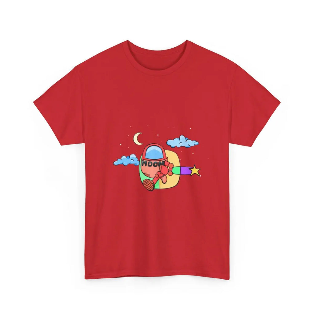 Red Moonbot Graphic T-Shirt – Premium Minimalist Streetwear | MOON SOHA