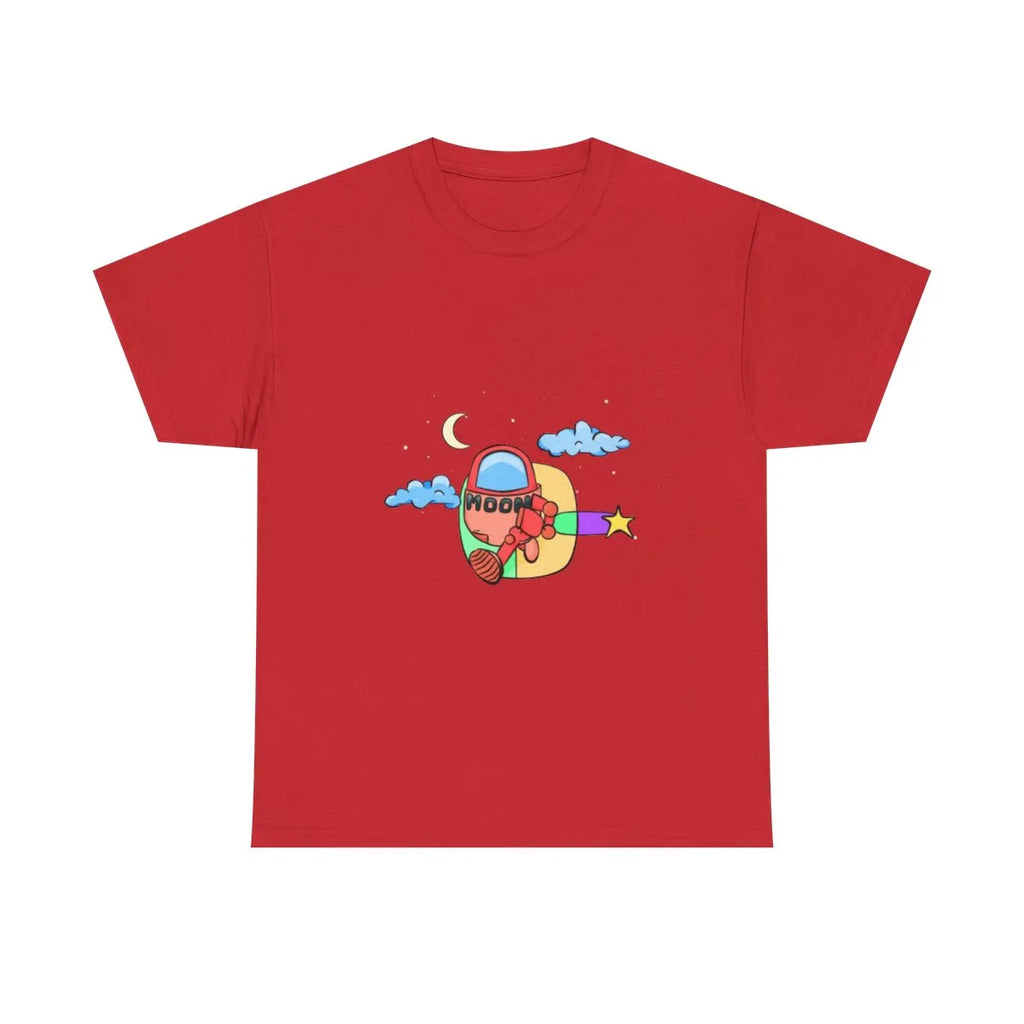 Red Moonbot Graphic T-Shirt – Premium Minimalist Streetwear | MOON SOHA