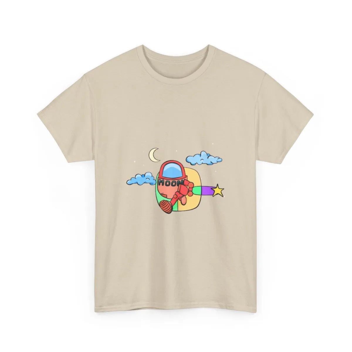 Red Moonbot Graphic T-Shirt – Premium Minimalist Streetwear | MOON SOHA