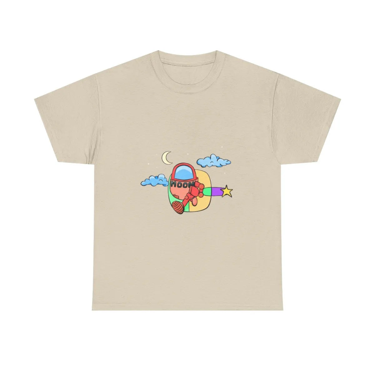 Red Moonbot Graphic T-Shirt – Premium Minimalist Streetwear | MOON SOHA